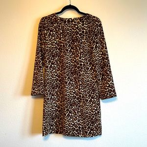 J. Crew Leopard Shift Dress - Size 2